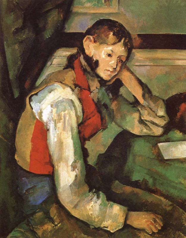 Paul Cezanne Boy in a Red waiscoat